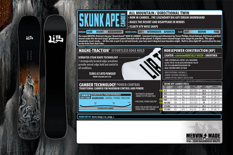 SKUNK APE CAMBER 25/26