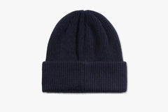 DOUBLE FOLD MERINO BEANIE - Navy WIN24