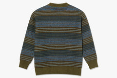 GEORGE SWEATER - Blue Green Stripe FA24