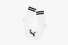 RIB SOCKS | HAPPY SAD - White SU24