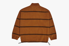 STRIPED FLEECE PULLOVER 2.0 - Caramel