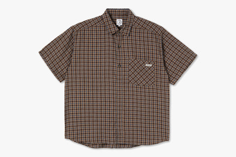 MITCHELL FLANNEL SHIRT - Brown/Blue WIN22